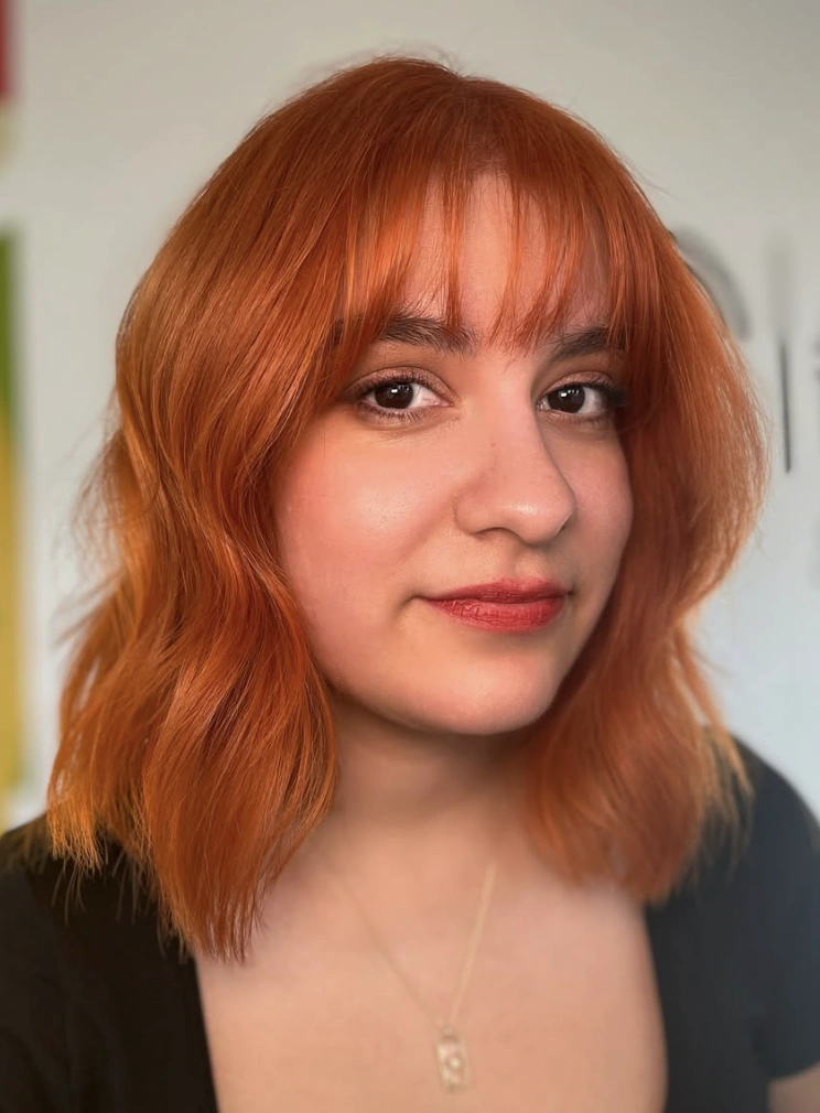 Wavy Medium Bob with Textured Bangs
